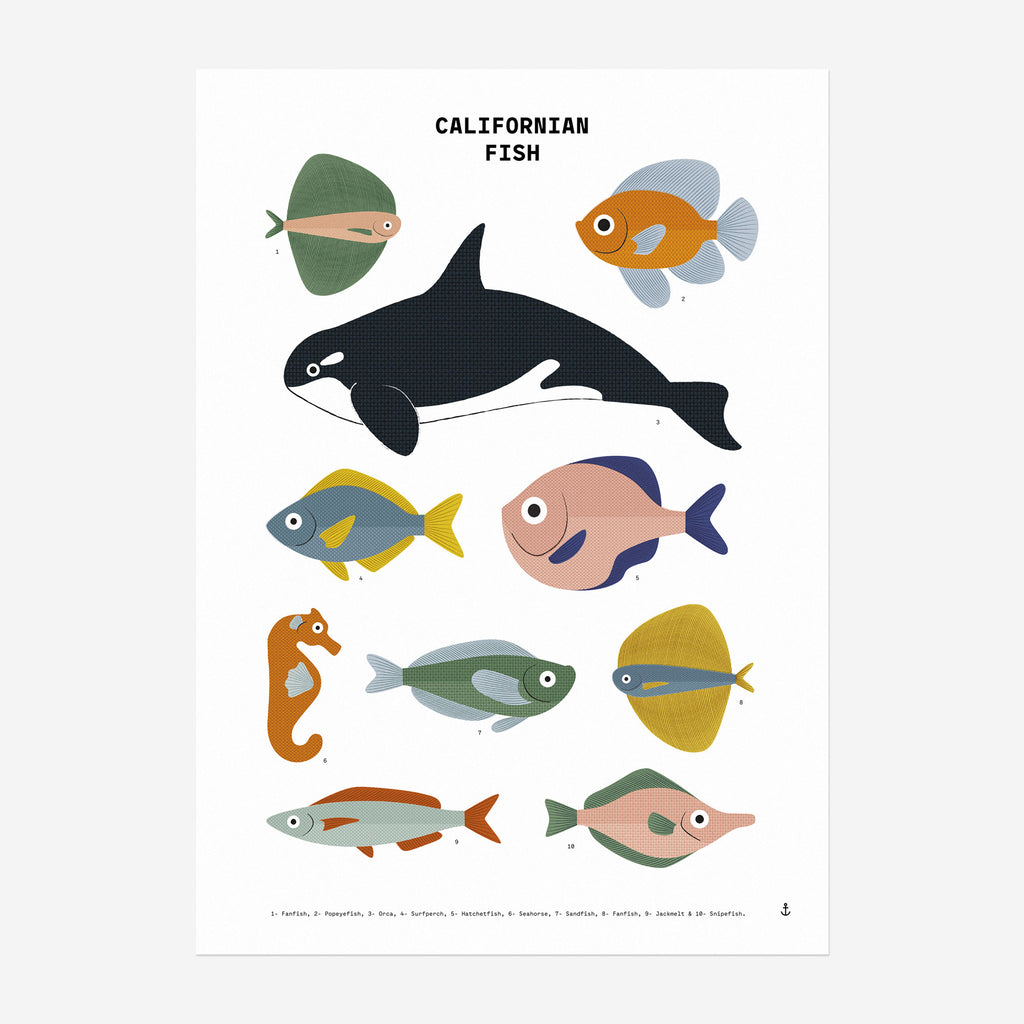 Californian fish print