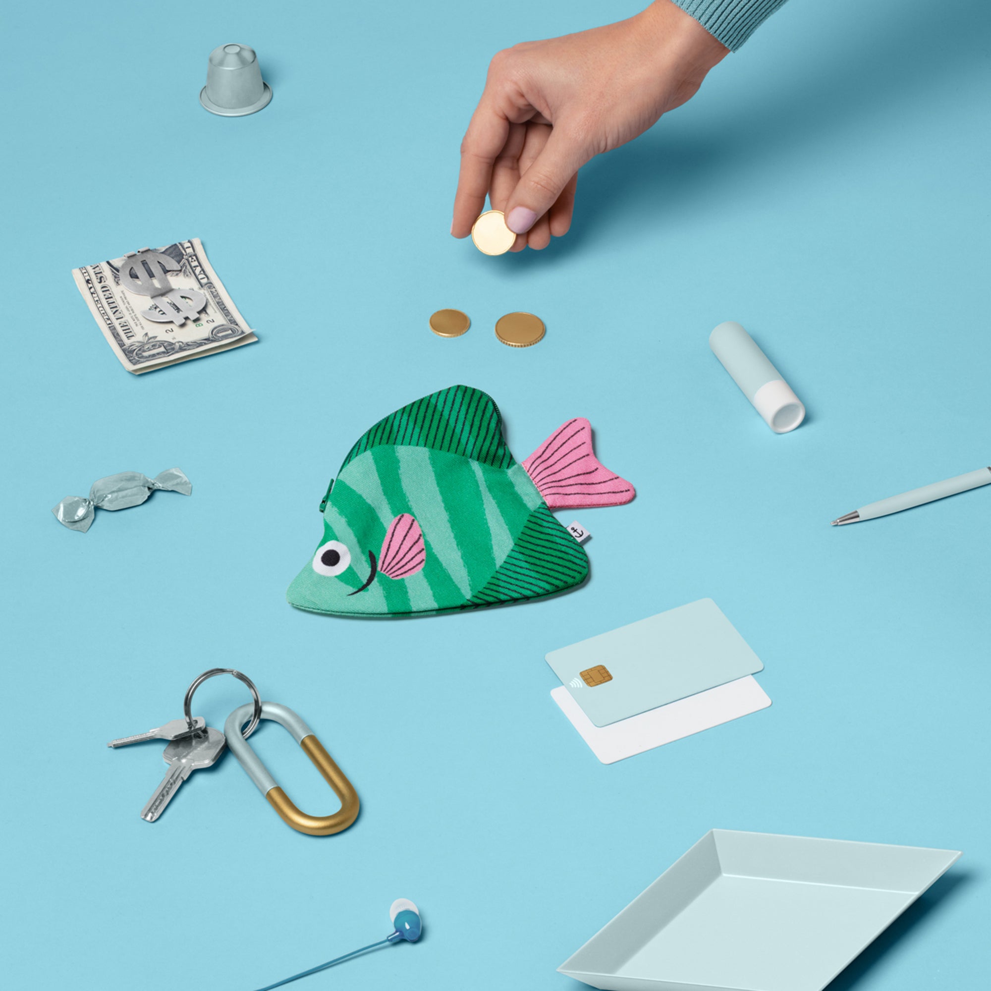 Moonyfish - Green (purse)